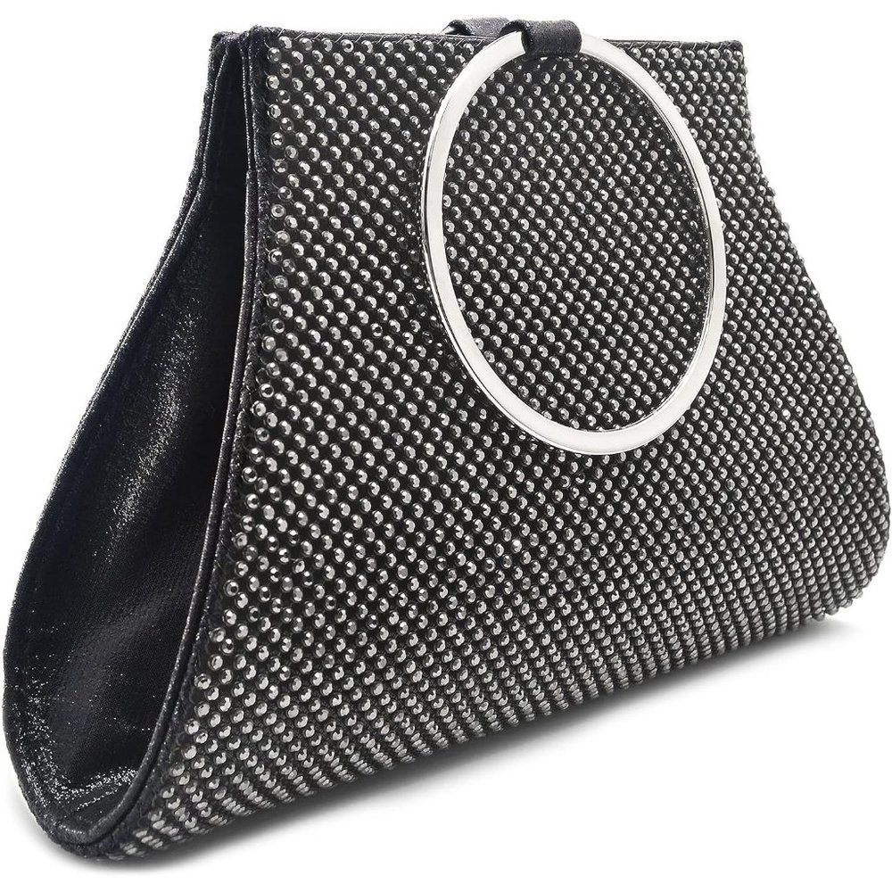MOSSMON Crystal Bride and Bridesmaid Elegant Wristlet Evening Handbag